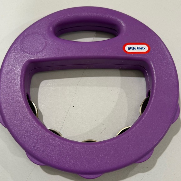 Purple little tikes Tambourine with Metal Jingles - Picture 3 of 4